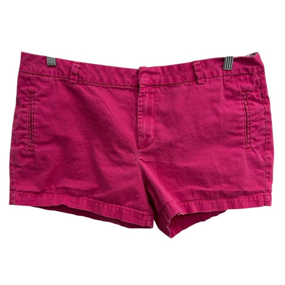Pink JCP Womens Cotton Shorts With Pockets Size 16